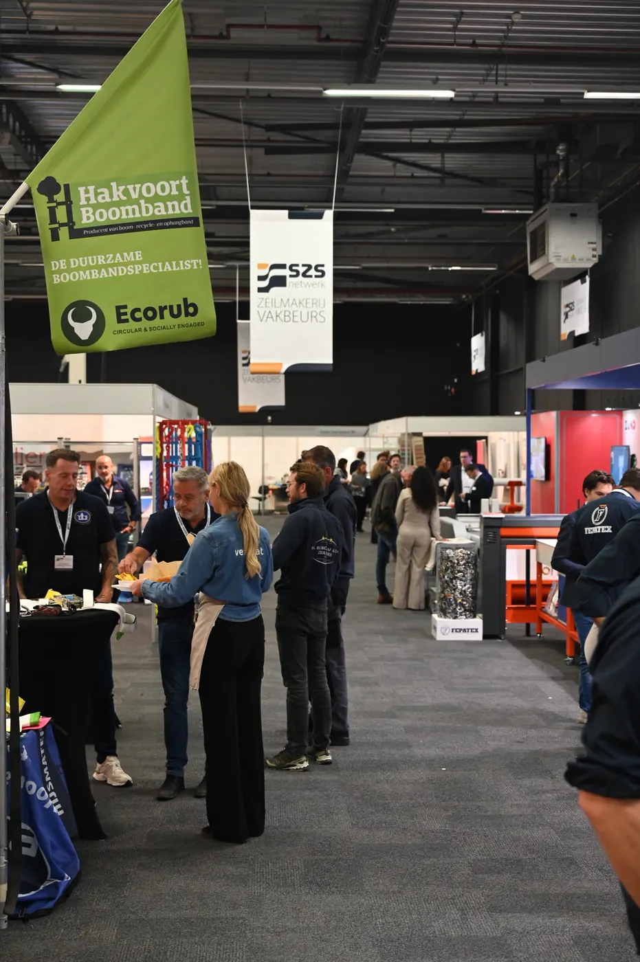 Beursvloer van de Zeilmakerij Vakbeurs 2025 in Expo Houten